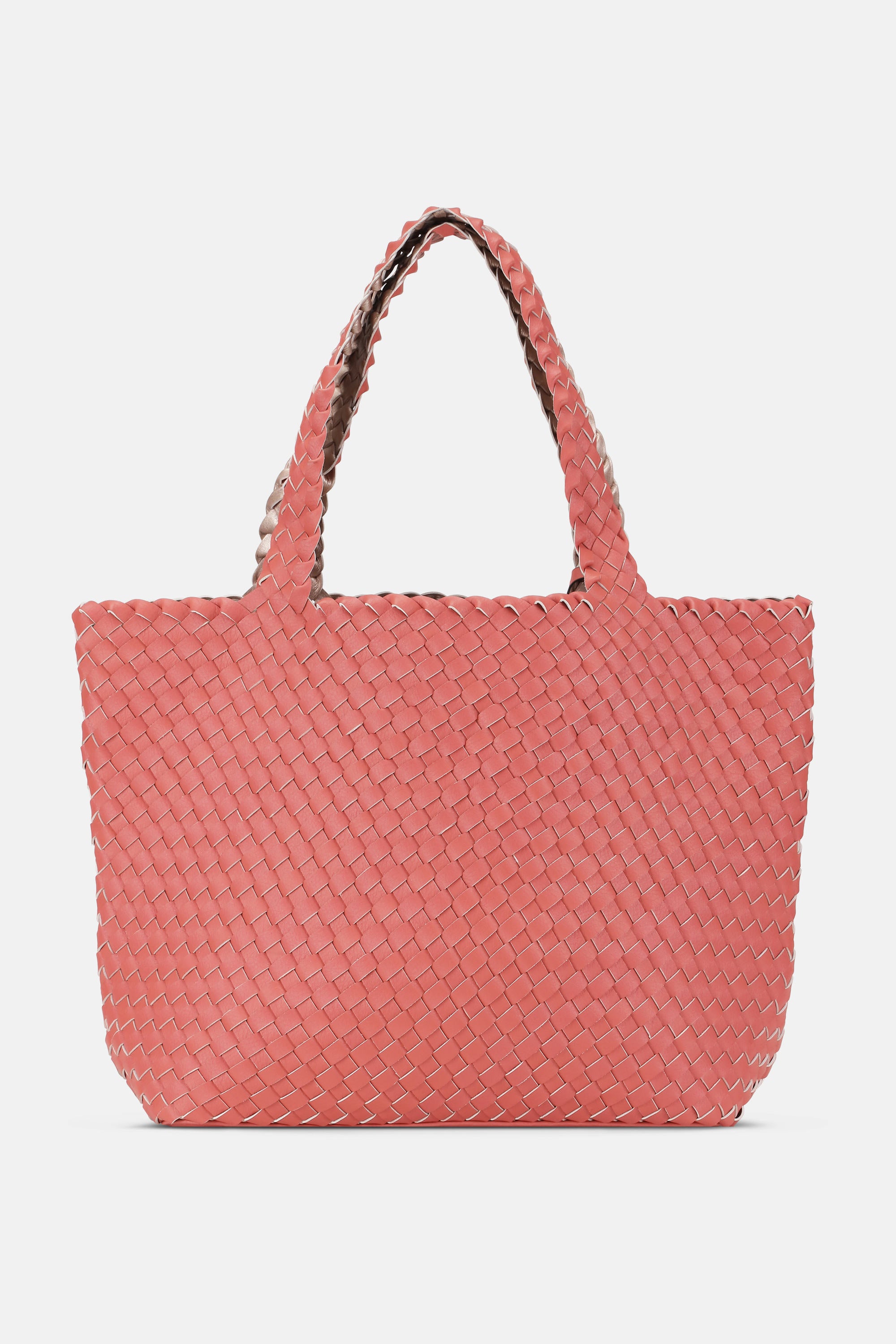 Tote Bag Geflochten - Durbarry Metallic Rose